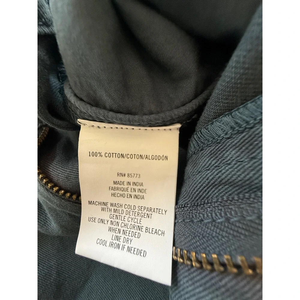 O'Neill Kree Cotton Twill Utility Pants Cargo Women Size 31 Blue Slate Beach